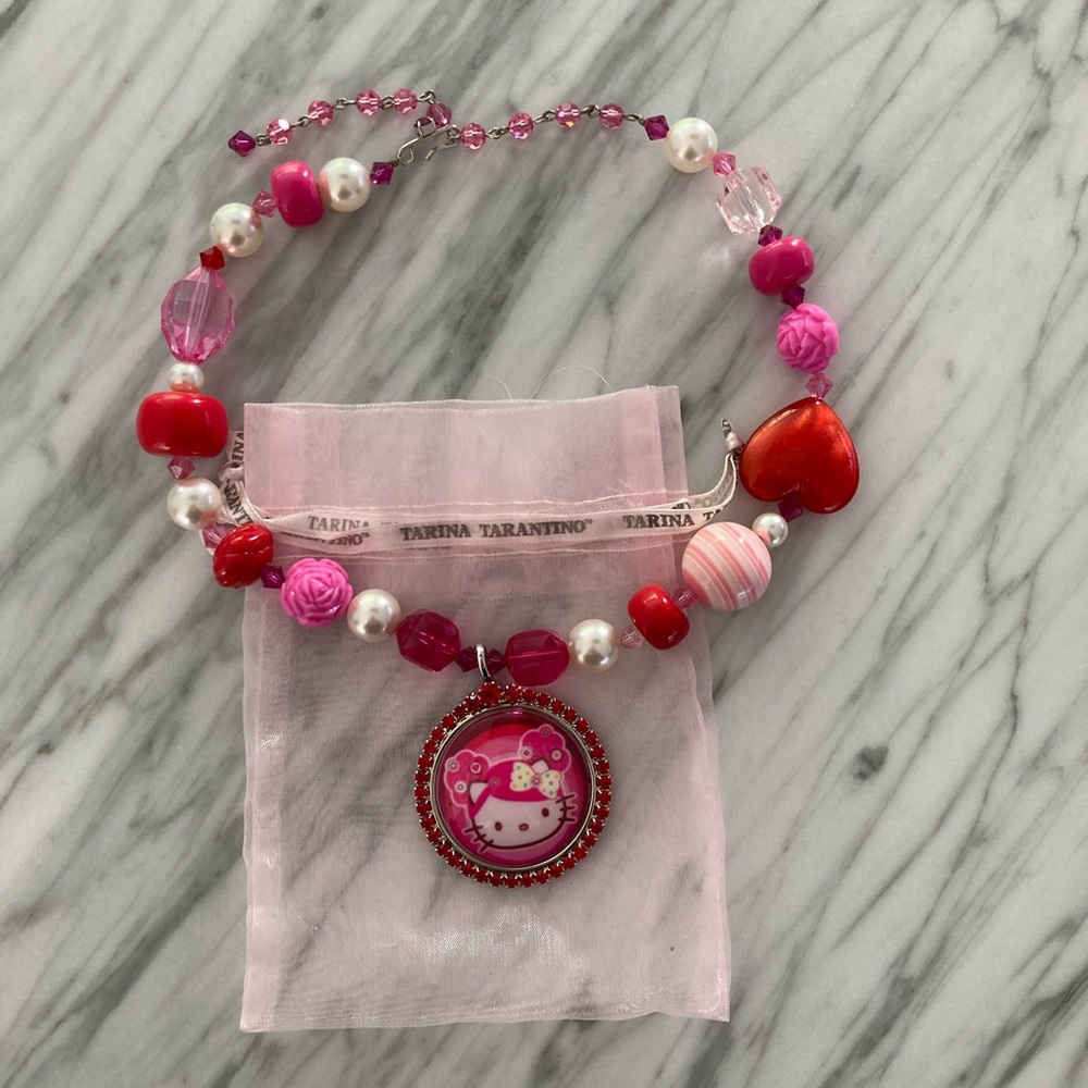 Tarina Tarantino Hello Kitty Pink Head Puff Head